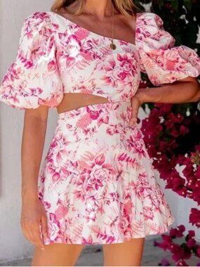 Hello Molly Sweetest Kind Pink Floral Mini Dress